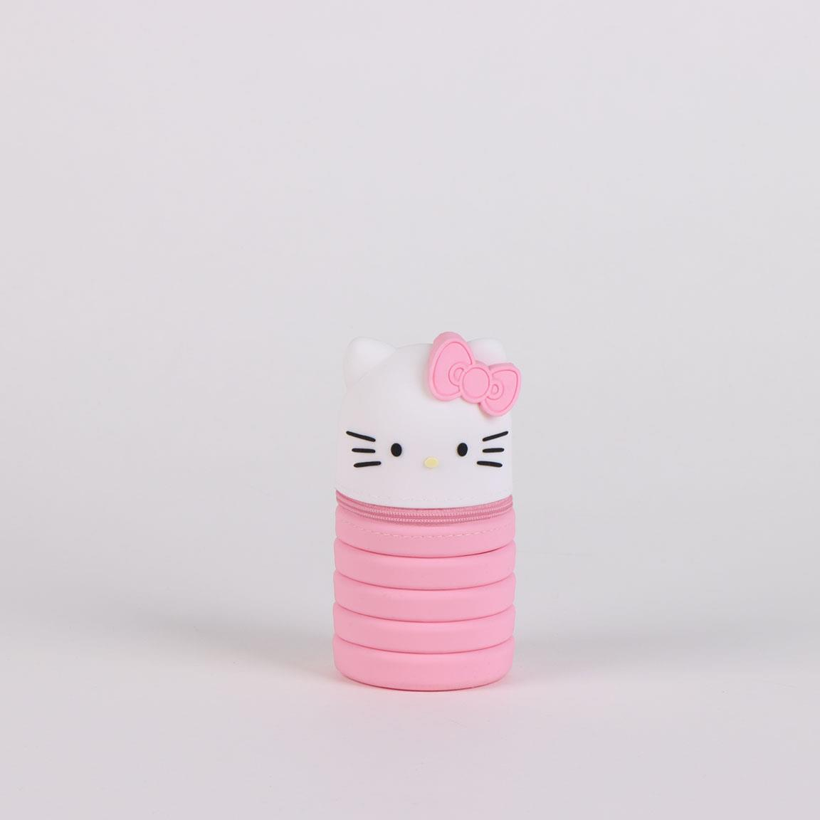 Tombolino in Silicone Hello Kitty Sanrio Astuccio Estensibile Porta Cancelleria 20 CM - 1716-1