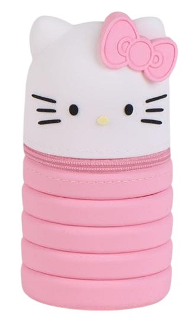 Tombolino in Silicone Hello Kitty Sanrio Astuccio Estensibile Porta Cancelleria 20 CM - 1716-1
