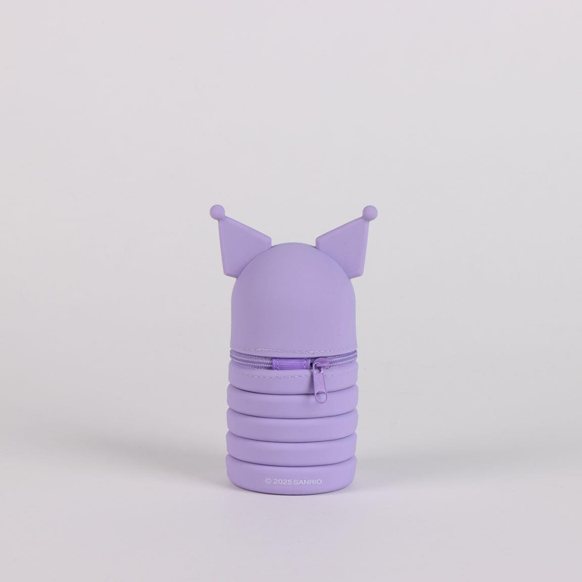 Tombolino in Silicone Kuromi Sanrio Astuccio Estensibile Porta Cancelleria 20 CM - 1716-2