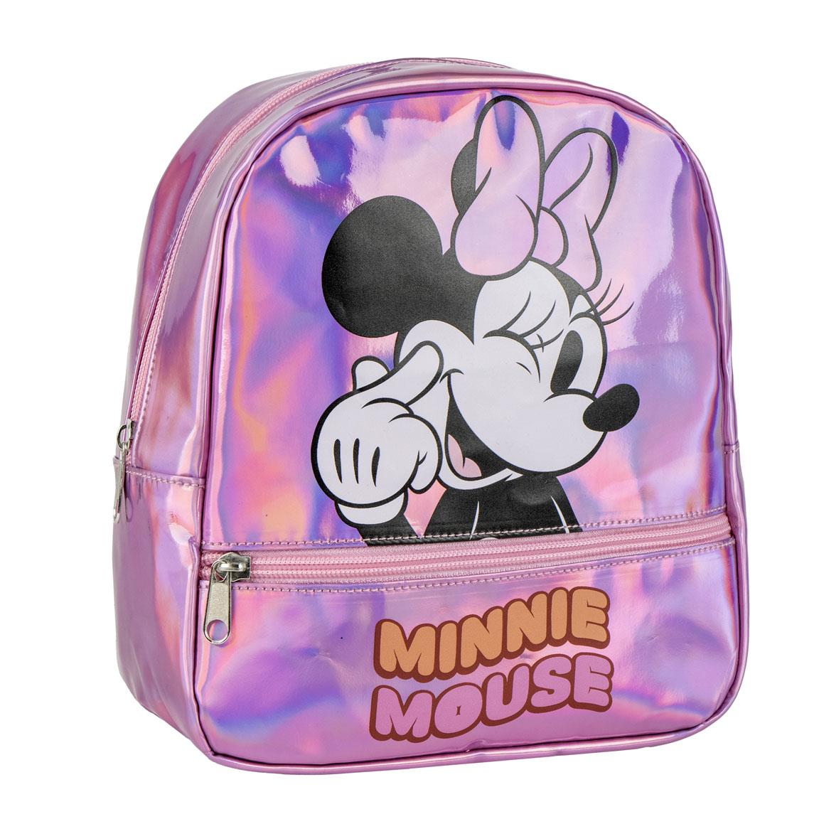 Zainetto da Passeggio Minnie Mouse DISNEY Borsa Casual Iridescente Tempo Libero 23 CM - 6218