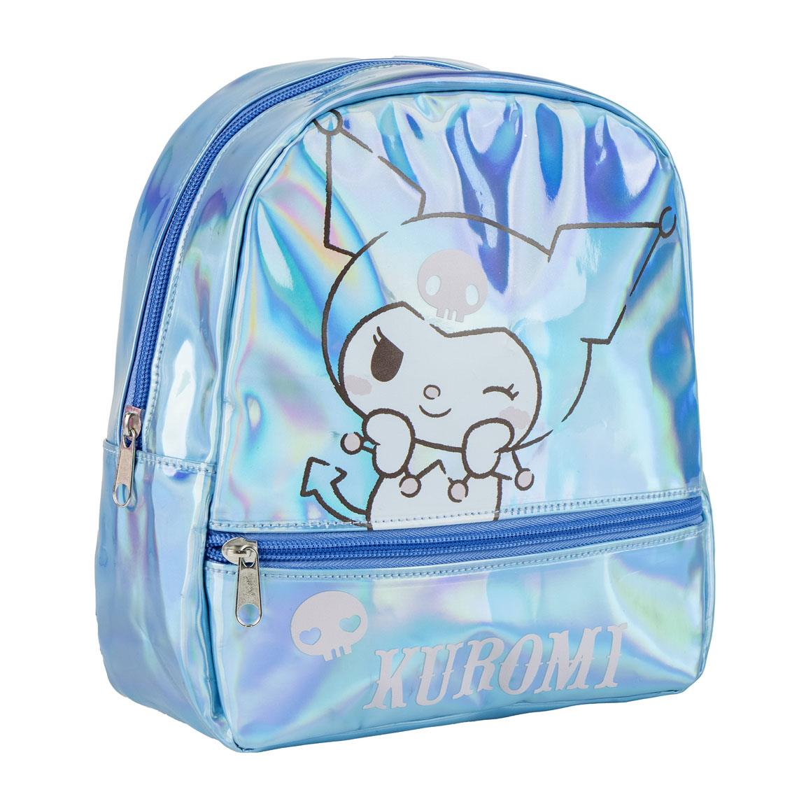 Zainetto da Passeggio Kuromi Sanrio Borsa Casual Iridescente Tempo Libero 23 CM - 6215