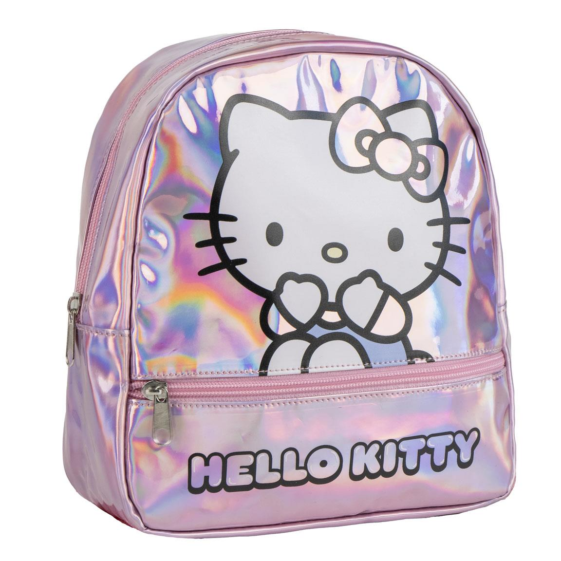 Zainetto da Passeggio Hello Kitty Sanrio Borsa Casual Iridescente Tempo Libero 23 CM - 6214