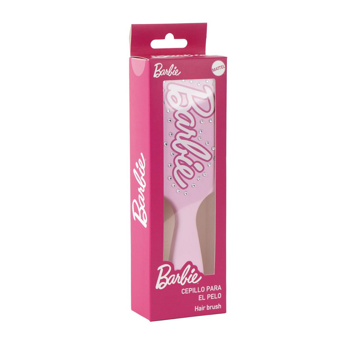 Spazzola Barbie Mattel Districante per Capelli 22 CM con Strass e Setole Morbide in Confezione Regalo - 2910