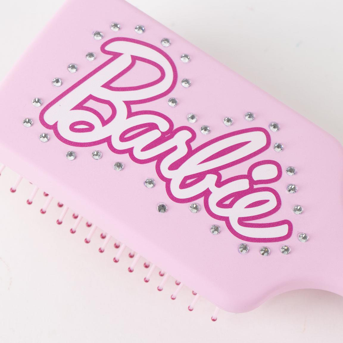 Spazzola Barbie Mattel Districante per Capelli 22 CM con Strass e Setole Morbide in Confezione Regalo - 2910