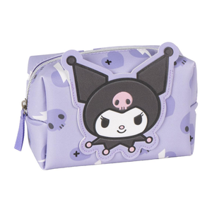 Beauty Case Kuromi Sanrio in Similpelle Pochette 17 CM Trucchi da Bagno e Viaggio - 3547