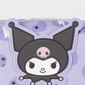 Beauty Case Kuromi Sanrio in Similpelle Pochette 17 CM Trucchi da Bagno e Viaggio - 3547