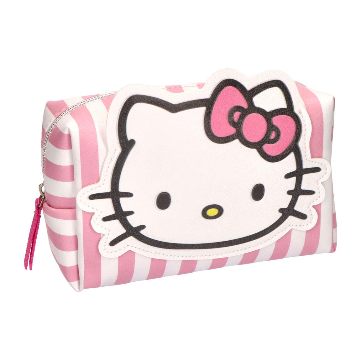 Beauty Case Hello Kitty Sanrio in Similpelle Pochette 17 CM Trucchi da Bagno e Viaggio - 3546