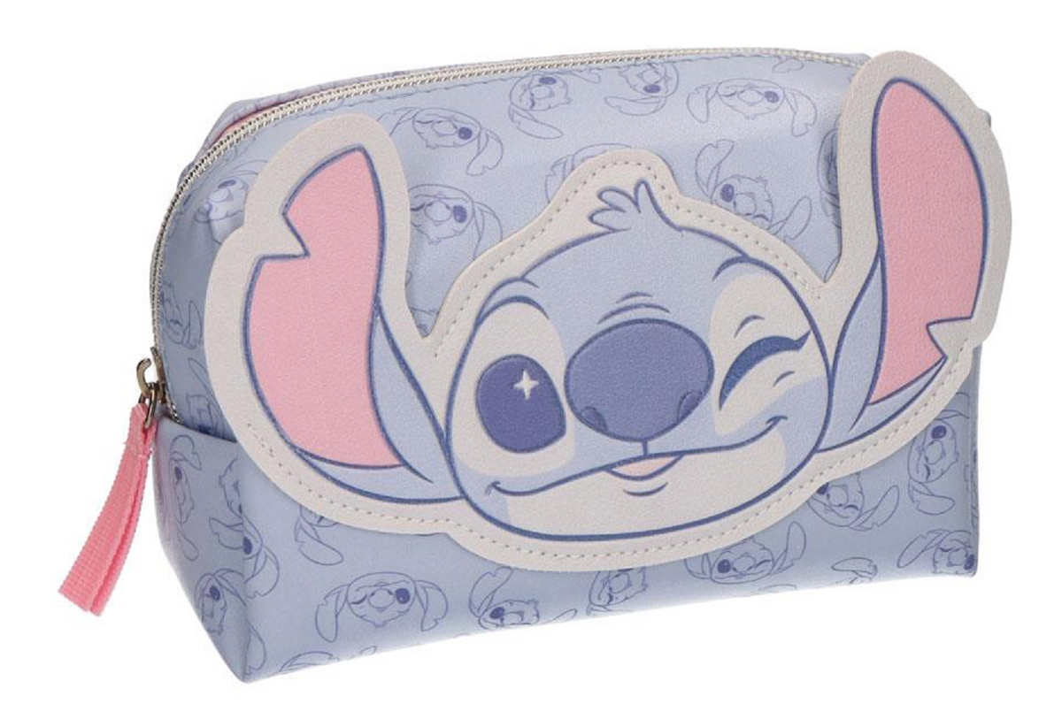 Beauty Case Stitch DISNEY in Similpelle Pochette 17 CM Trucchi da Bagno e Viaggio - 3551
