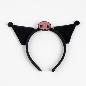 Set Accessori Kuromi Sanrio Bracciale Collana Cerchietto con Orecchie - 3438