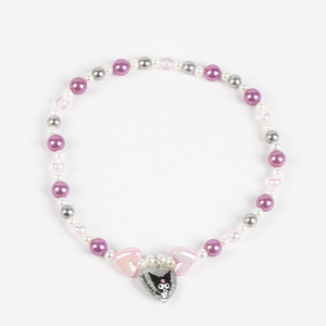 Set Accessori Kuromi Sanrio Bracciale Collana Cerchietto con Orecchie - 3438