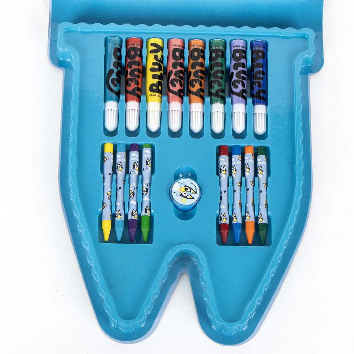 Mini Set per Colorare Bluey Valigetta 36 Pezzi in Confezione Sagomata - 1782