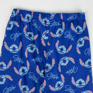 Pigiama a Manica Lunga Stitch DISNEY in Cotone Jersey per Bambini e Ragazzi - 2302