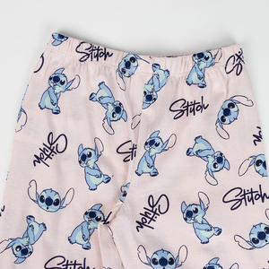 Pigiama a Manica Lunga Stitch DISNEY in Cotone Jersey per Bambine e Ragazze - 2299