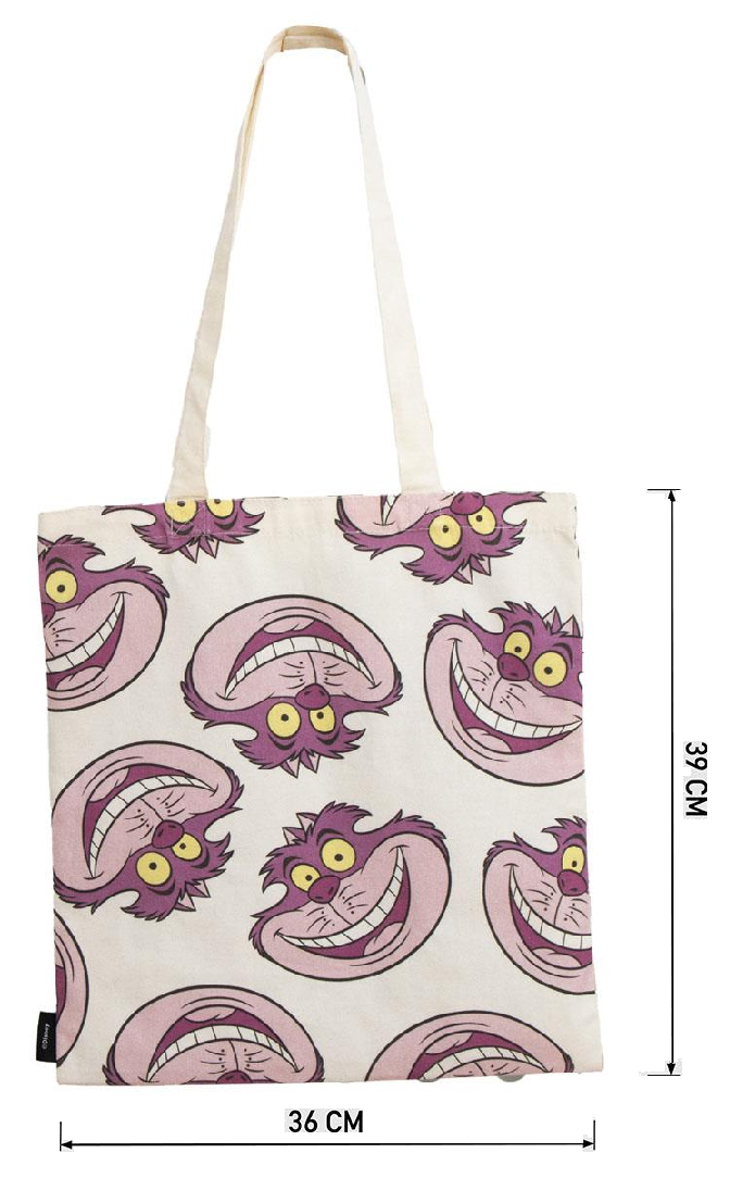 Borsa in Tela Riutilizzabile Stregatto Alice in Wonderland Borsa Shopper Multifunzione - 6210