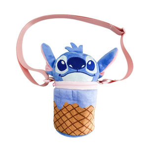 Borsetta in Peluche Stitch DISNEY con Tracolla Regolabile Accessorio da Passeggio Bambini- 6082