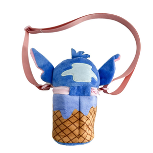 Borsetta in Peluche Stitch DISNEY con Tracolla Regolabile Accessorio da Passeggio Bambini- 6082