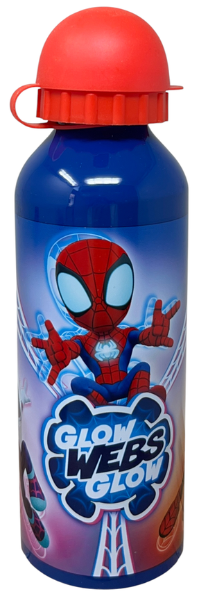 Borraccia in Alluminio Spidey e i Suoi Fantastici Amici MARVEL con Beccuccio e Tappo 500 Ml - Sp50096/r