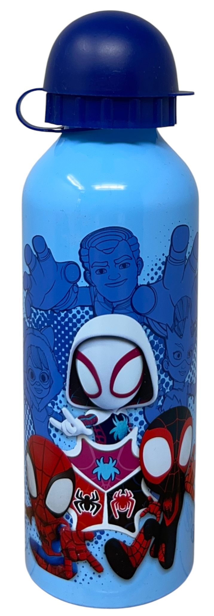 Borraccia in Alluminio Spidey e i Suoi Fantastici Amici MARVEL con Beccuccio e Tappo 500 Ml - Sp50096/b
