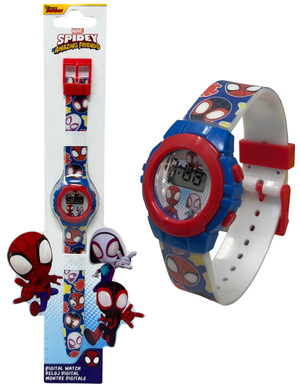 Orologio da Polso Digitale Spidey e i Suoi Fantastici Amici MARVEL in Confezione Sagomata - Spf4019