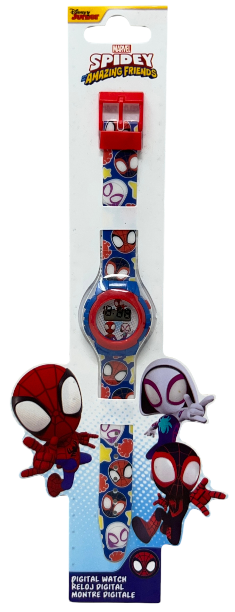 Orologio da Polso Digitale Spidey e i Suoi Fantastici Amici MARVEL in Confezione Sagomata - Spf4019