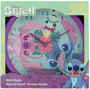 Orologio da Parete Stitch e Angel DISNEY Analogico Diametro Cm. 25 - Las3098