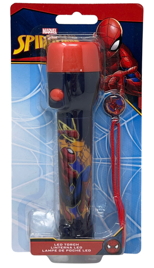 Torcia a LED Spiderman MARVEL 15 CM a Batterie in Confezione Regalo - Sp50079