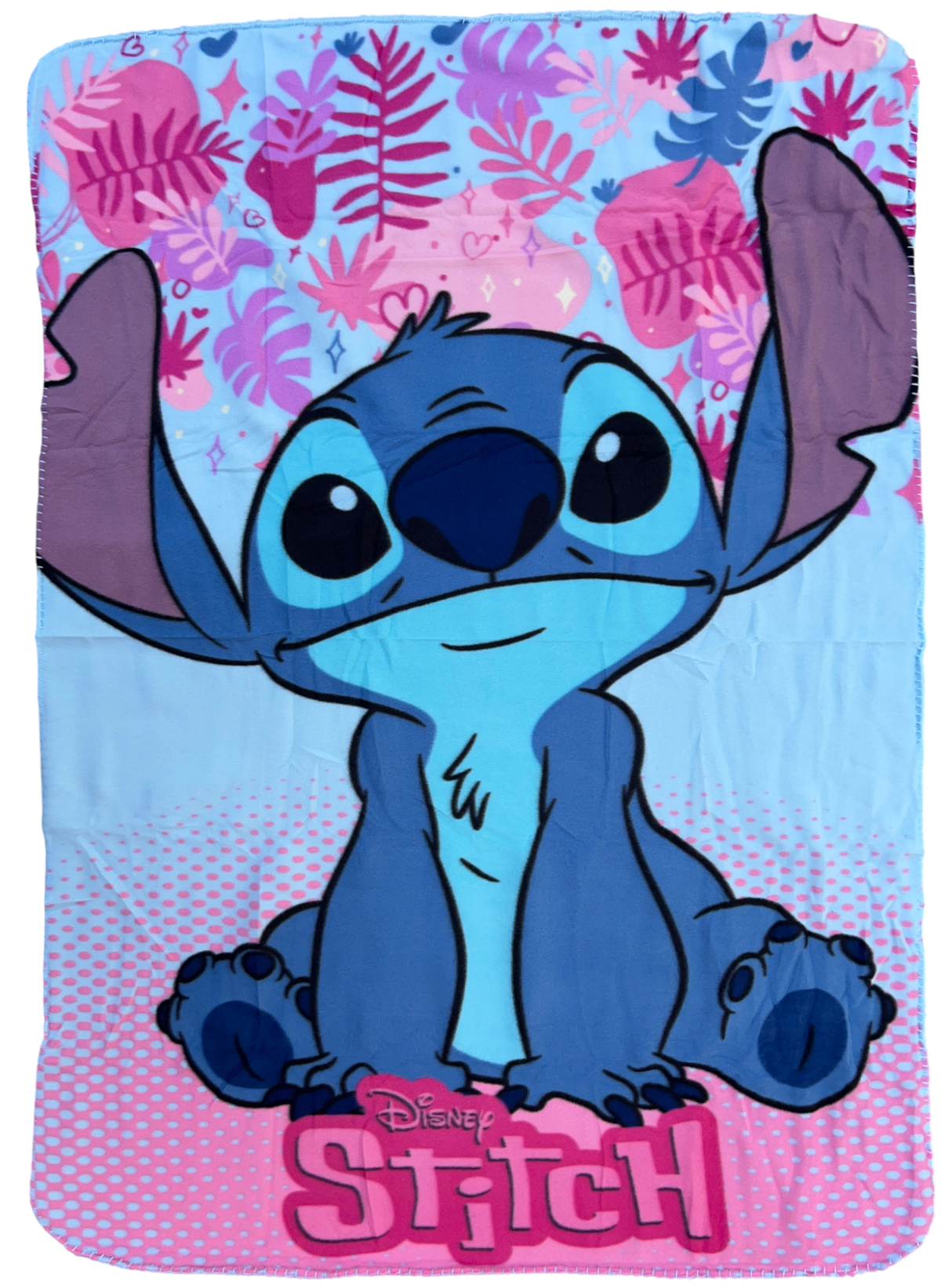 Plaid Stitch DISNEY Coperta in 100% Poliestere 220 Gsm 100 X 140 CM per Bambini - Lil36-5568