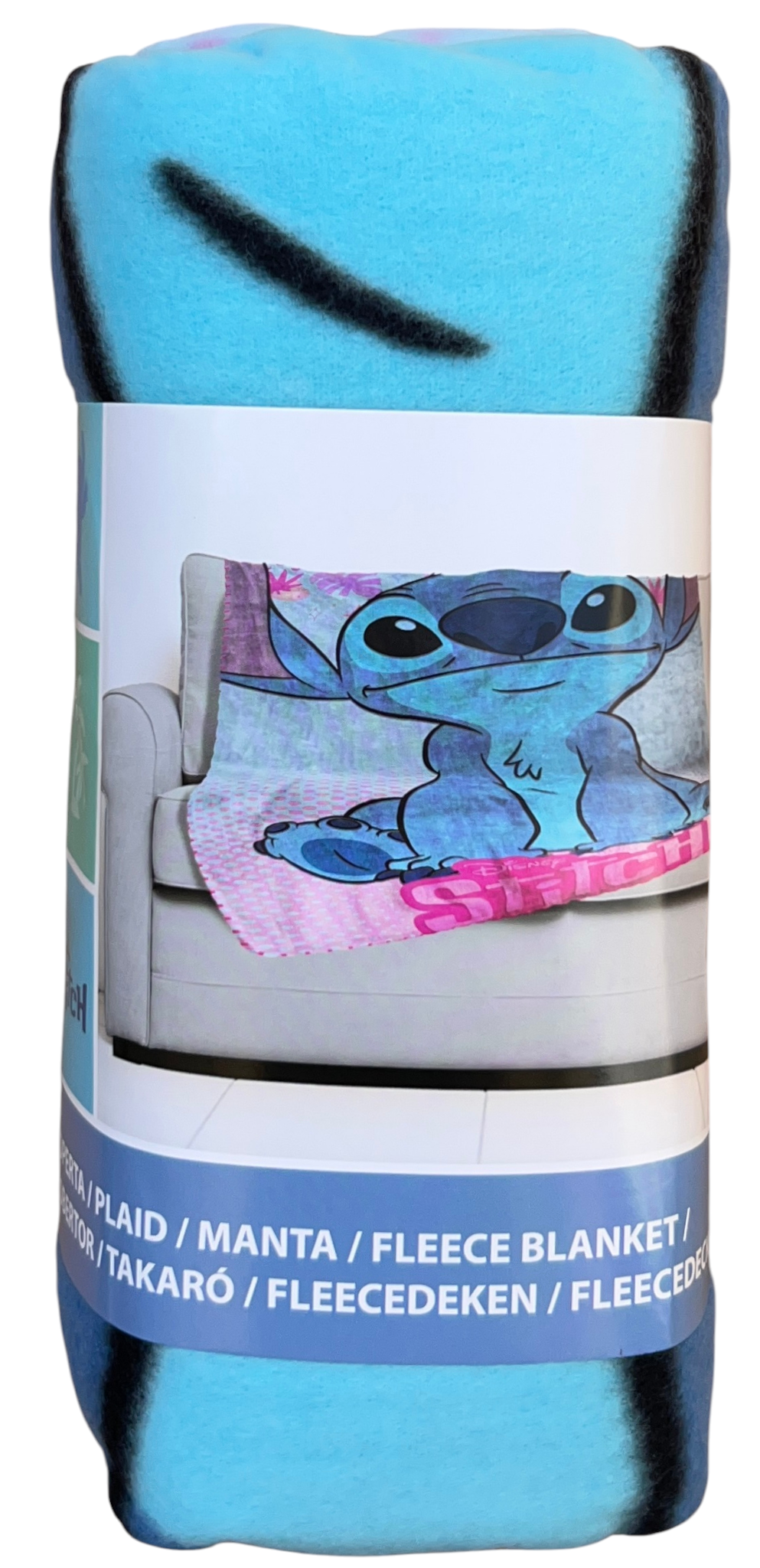 Plaid Stitch DISNEY Coperta in 100% Poliestere 220 Gsm 100 X 140 CM per Bambini - Lil36-5568