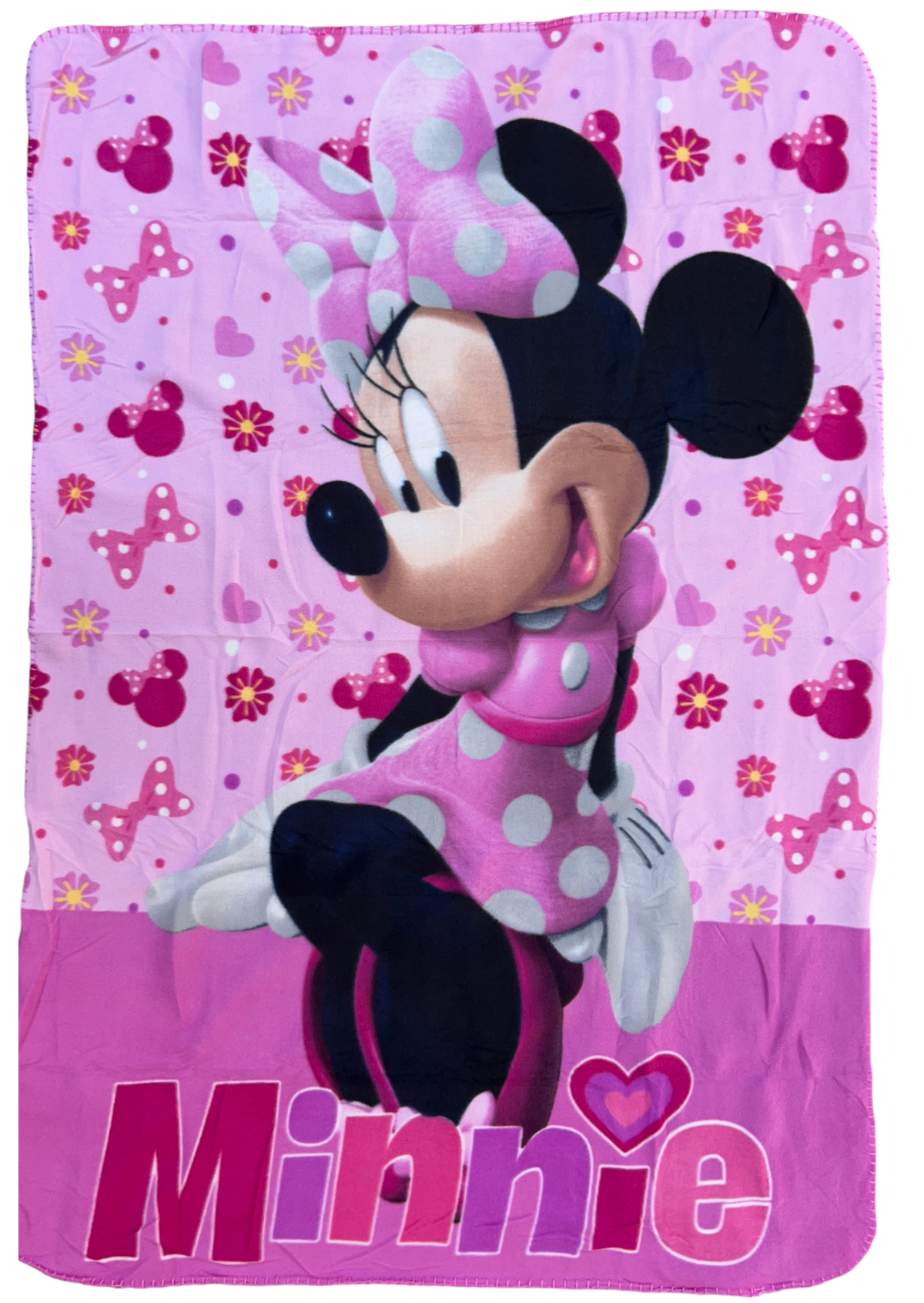 Plaid Minnie DISNEY Coperta in 100% Poliestere 220 Gsm 100 X 140 CM per Bambini - Min36-5437