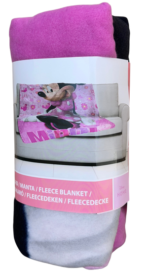 Plaid Minnie DISNEY Coperta in 100% Poliestere 220 Gsm 100 X 140 CM per Bambini - Min36-5437