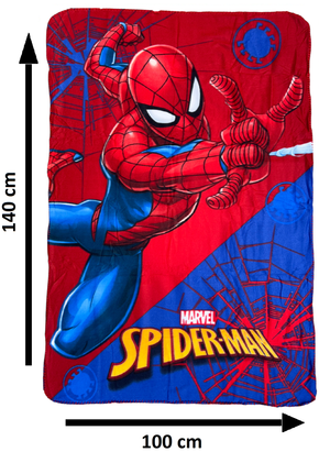 Plaid Spiderman MARVEL Coperta in 100% Poliestere 220 Gsm 100 X 140 CM per Bambini - Spi24-4223