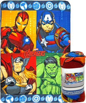 Plaid Avengers MARVEL Coperta in 100% Poliestere 220 Gsm 100 X 140 CM per Bambini - Ave24-4334