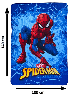 Plaid Spiderman MARVEL Coperta in 100% Poliestere 220 Gsm 100 X 140 CM per Bambini - Je12338cg