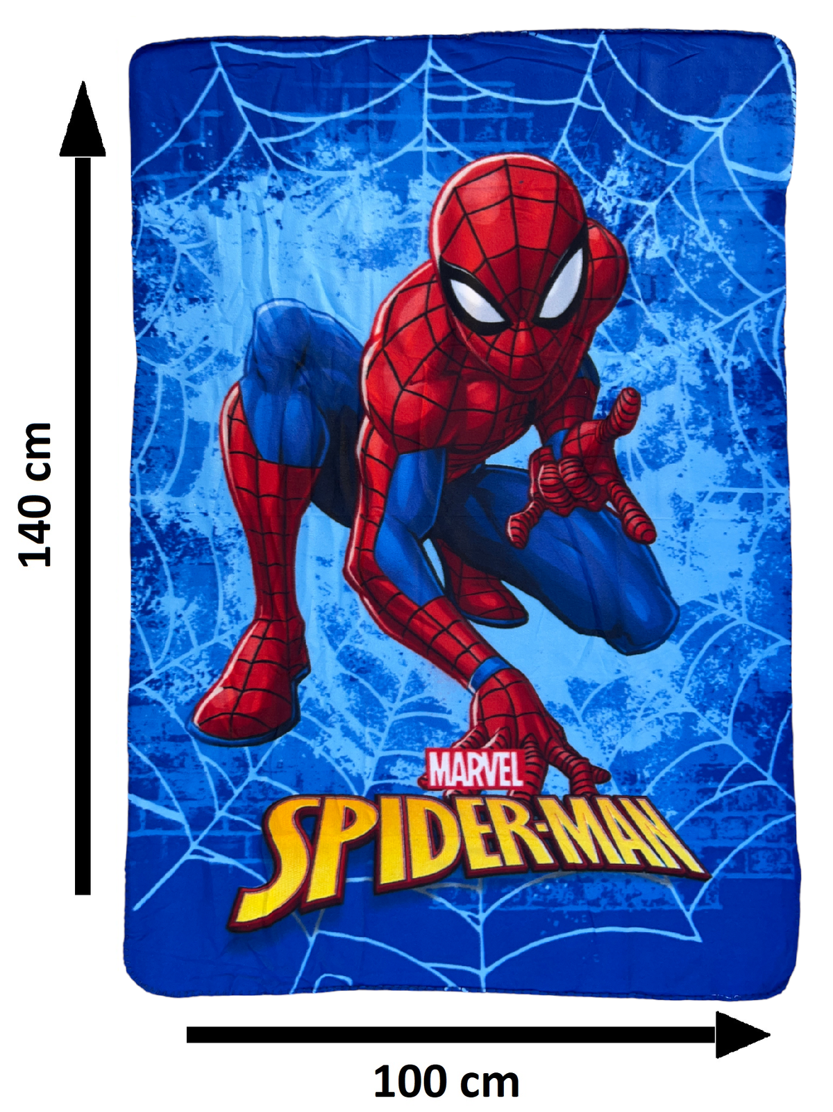 Plaid Spiderman MARVEL Coperta in 100% Poliestere 220 Gsm 100 X 140 CM per Bambini - Je12338cg