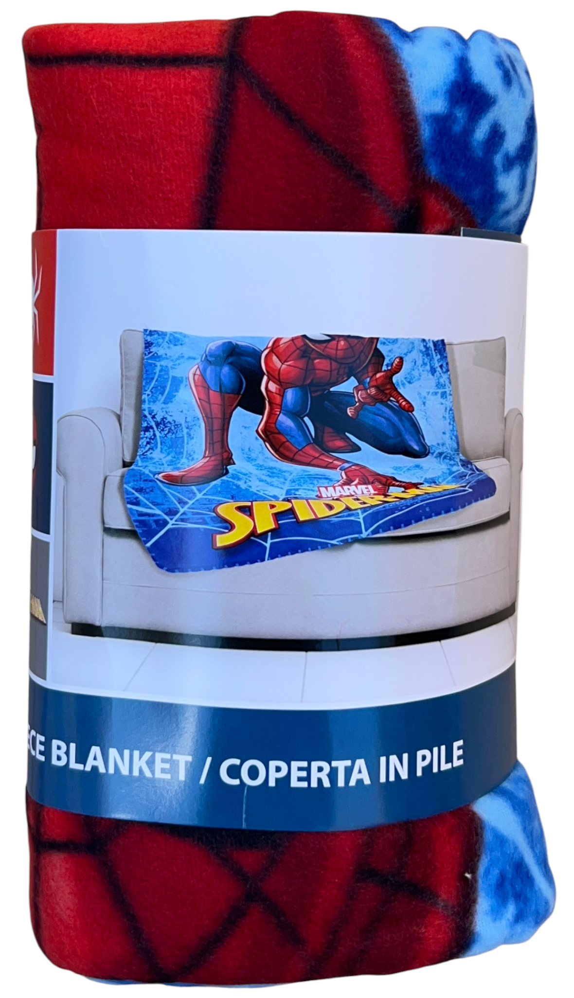 Plaid Spiderman MARVEL Coperta in 100% Poliestere 220 Gsm 100 X 140 CM per Bambini - Je12338cg