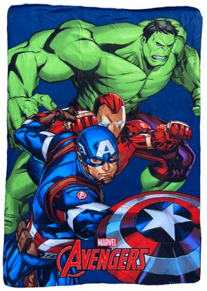 Plaid Avengers MARVEL Coperta in 100% Poliestere 220 Gsm 100 X 140 CM per Bambini - Je12337cg
