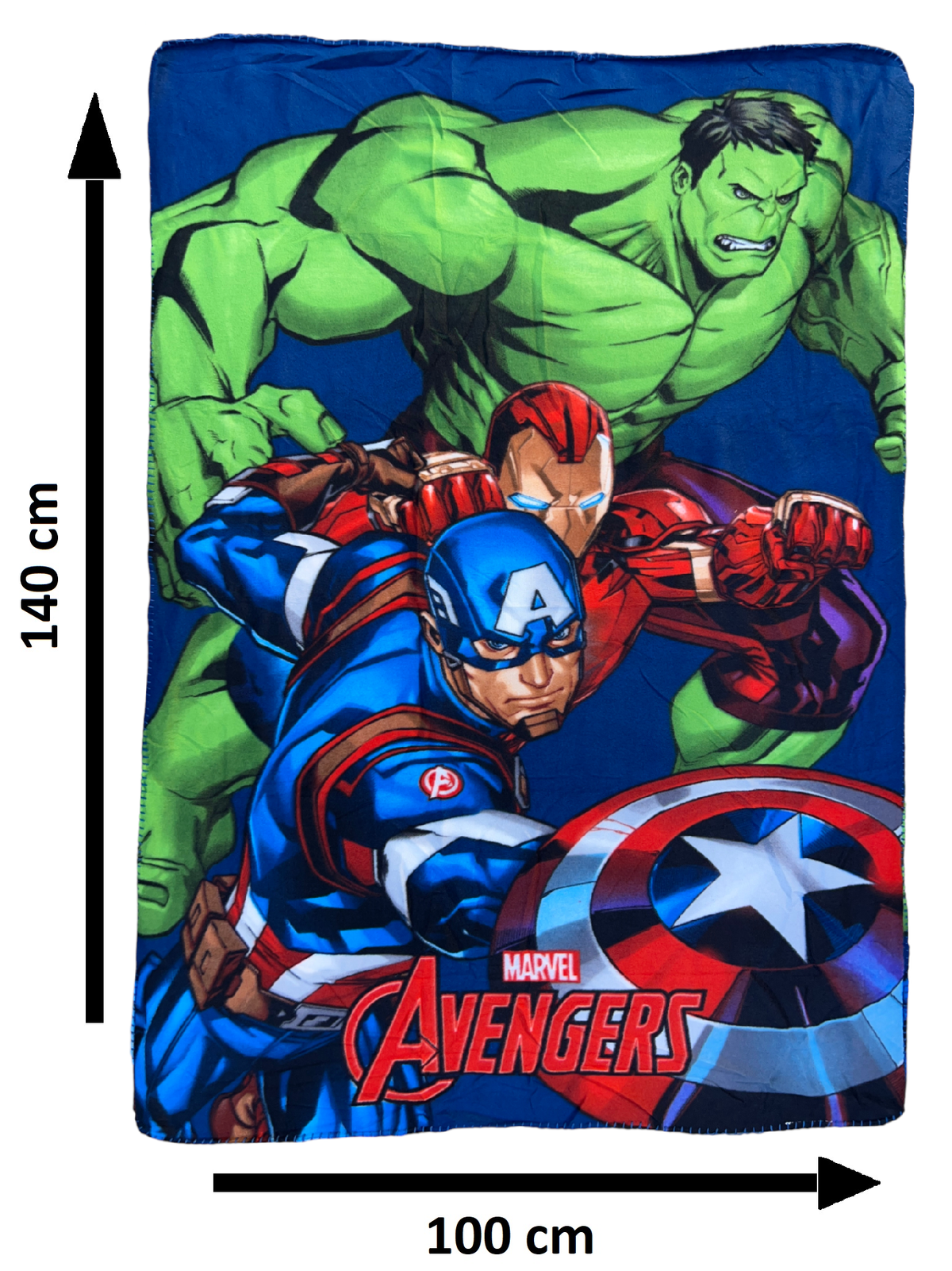Plaid Avengers MARVEL Coperta in 100% Poliestere 220 Gsm 100 X 140 CM per Bambini - Je12337cg