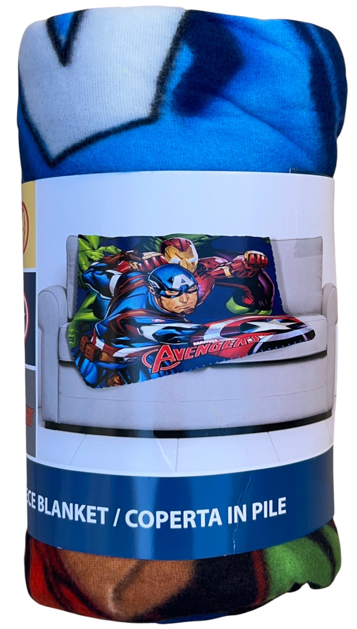 Plaid Avengers MARVEL Coperta in 100% Poliestere 220 Gsm 100 X 140 CM per Bambini - Je12337cg
