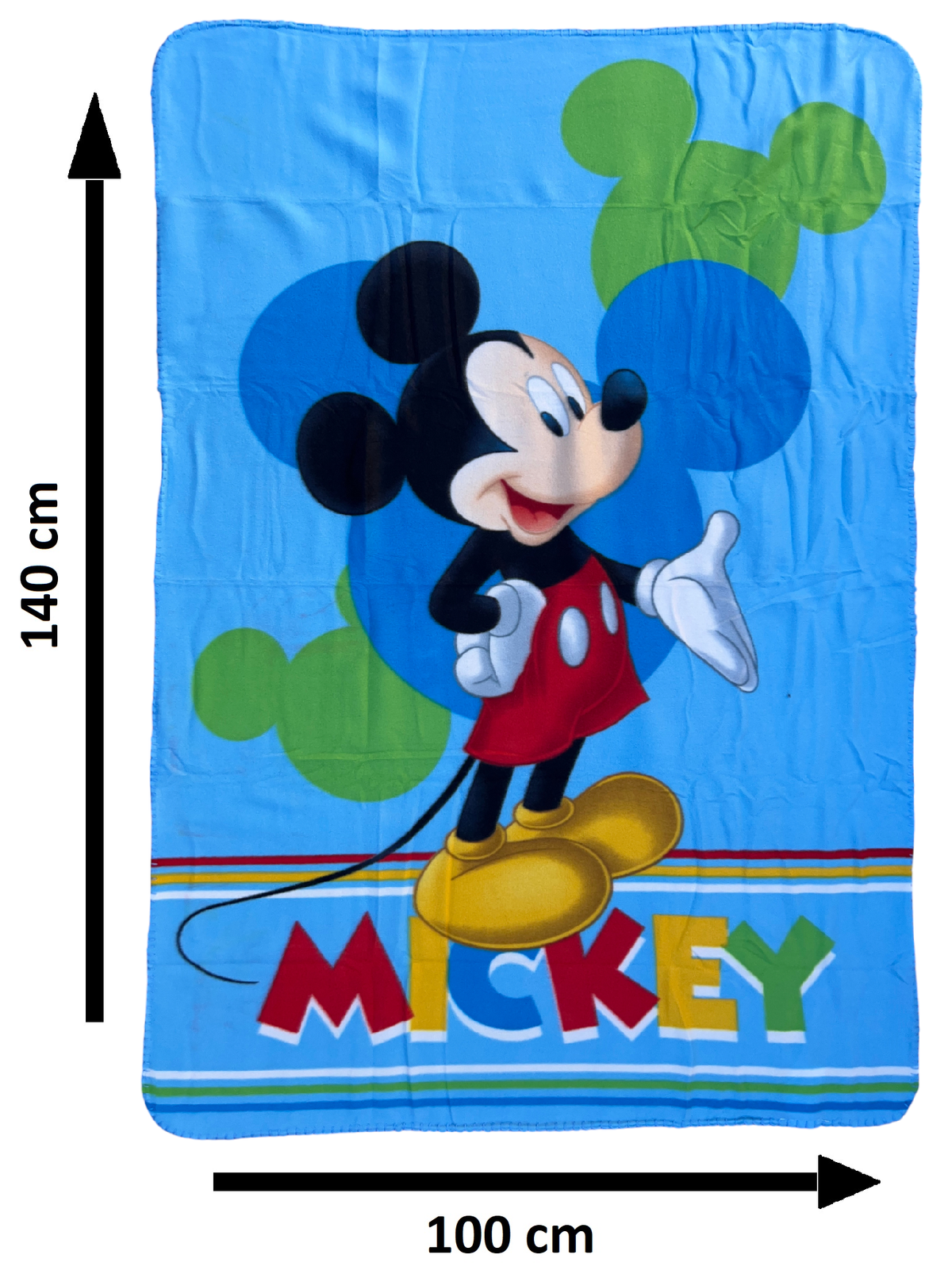 Plaid Topolino DISNEY Coperta in 100% Poliestere 220 Gsm 100 X 140 CM per Bambini - Je12339cg