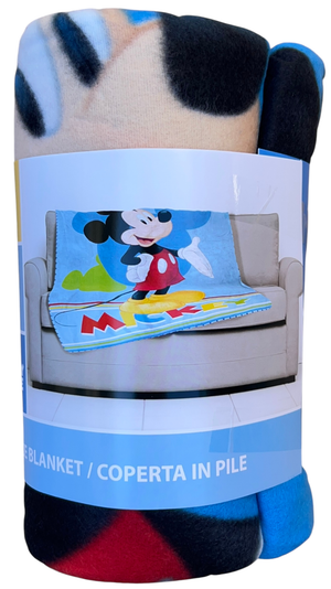 Plaid Topolino DISNEY Coperta in 100% Poliestere 220 Gsm 100 X 140 CM per Bambini - Je12339cg
