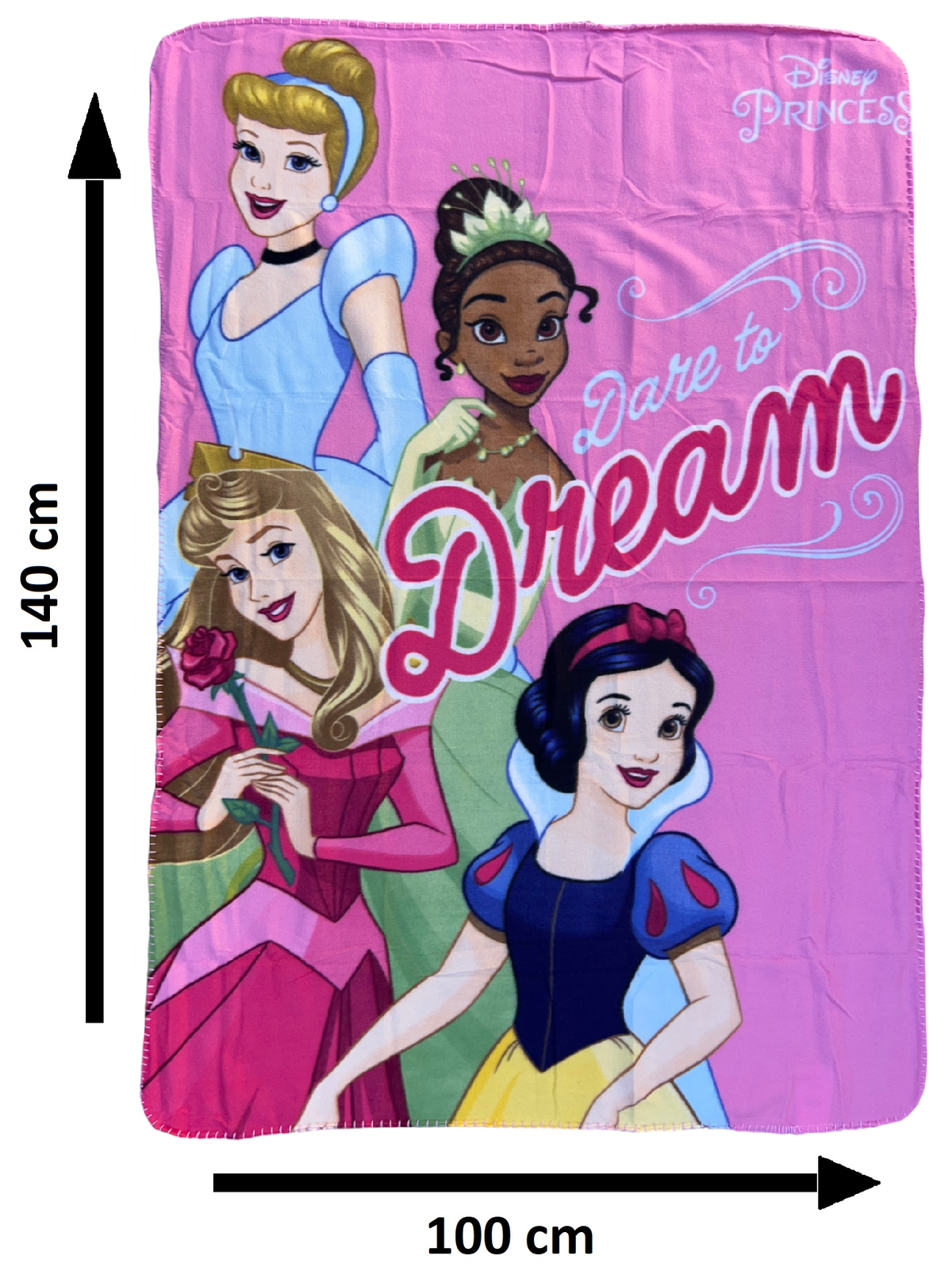 Plaid Principesse DISNEY Coperta in 100% Poliestere 220 Gsm 100 X 140 CM per Bambini - Je12342cg