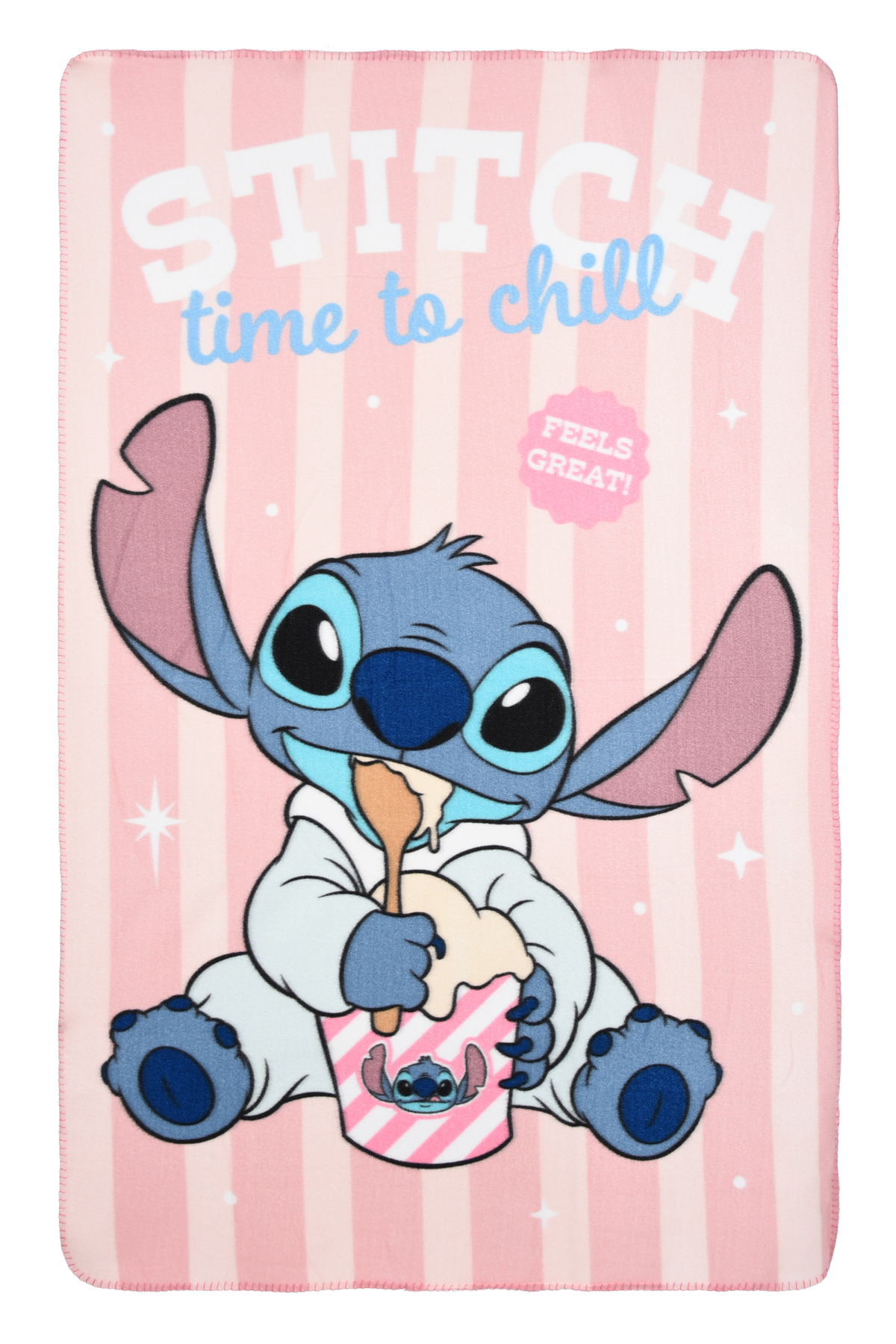 Plaid Stitch DISNEY Coperta in 100% Poliestere 220 Gsm 100 X 150 CM per Bambini - Hy46014