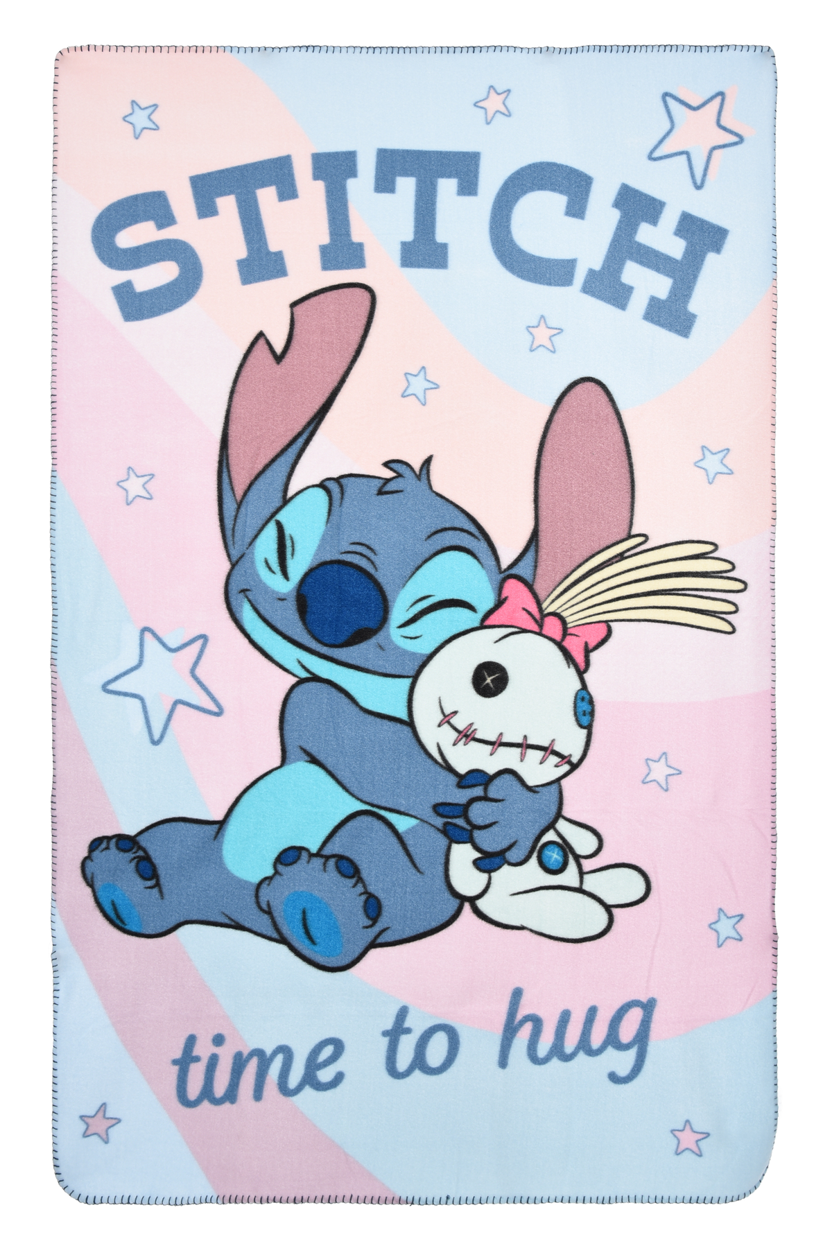 Plaid Stitch Scrump DISNEY Coperta in 100% Poliestere 220 Gsm 100 X 150 CM per Bambini - Hy46015