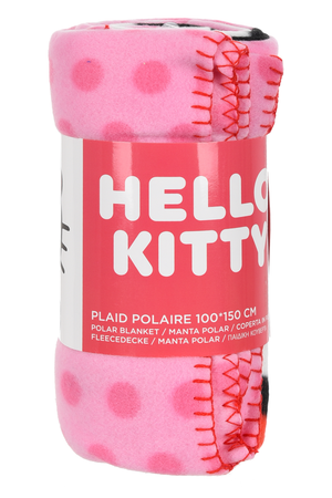 Plaid Hello Kitty Coperta in 100% Poliestere 220 Gsm 100 X 150 CM per Bambini - Hy46005