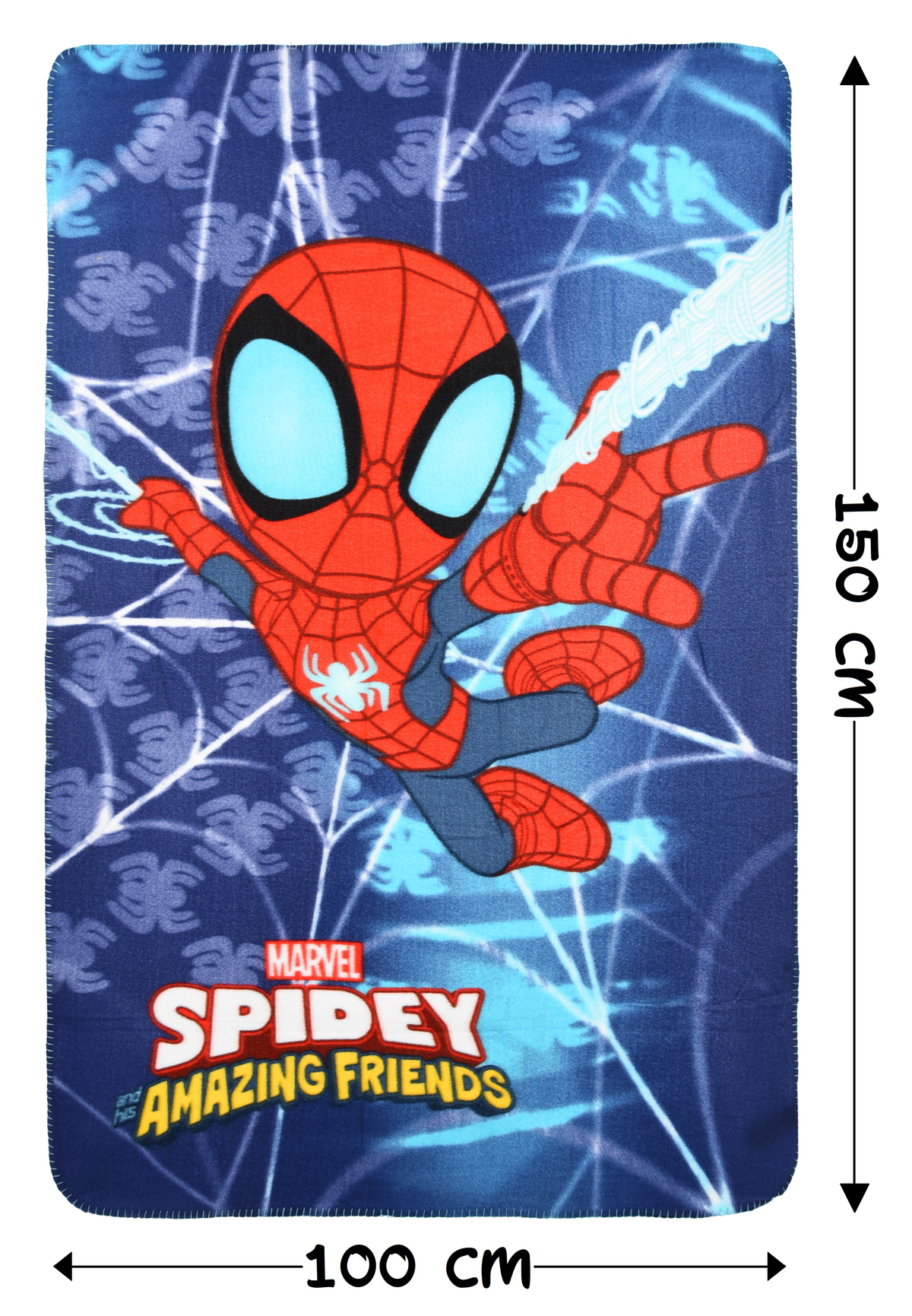 Plaid Spidey MARVEL Coperta in 100% Poliestere 220 Gsm 100 X 150 CM per Bambini - Hy46022