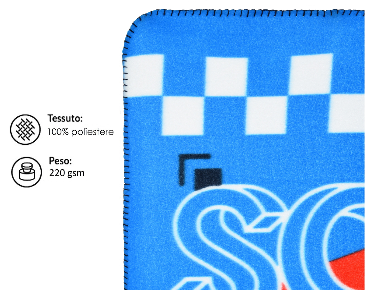Plaid Sonic Coperta in 100% Poliestere 220 Gsm 100 X 150 CM per Bambini - Hy46004