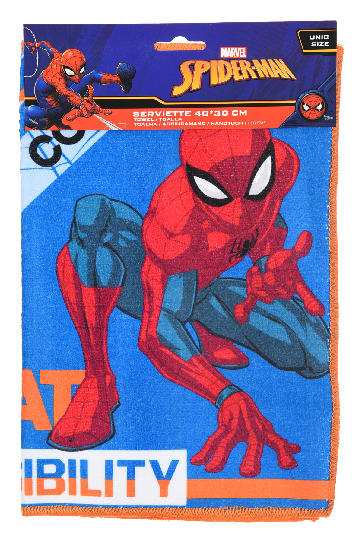 Tovaglietta Spiderman MARVEL in Tessuto da Colazione Pranzo 40x30 CM - Hy18007