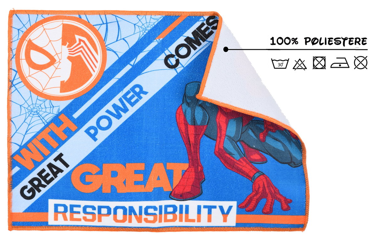Tovaglietta Spiderman MARVEL in Tessuto da Colazione Pranzo 40x30 CM - Hy18007