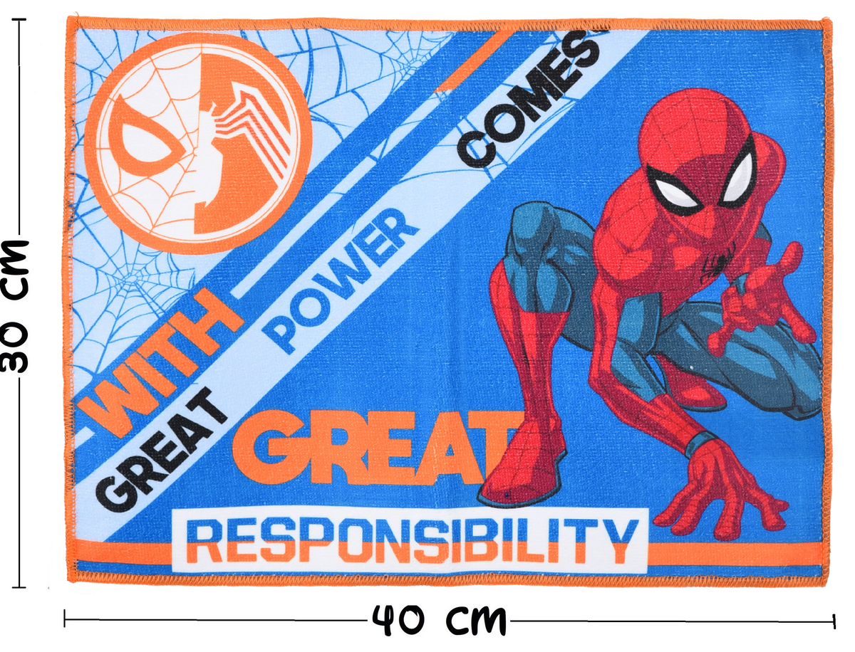 Tovaglietta Spiderman MARVEL in Tessuto da Colazione Pranzo 40x30 CM - Hy18007
