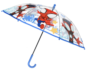 Ombrello Spidey MARVEL per Bambini 57 CM Trasparente con Apertura Manuale - Hy40116